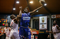 Basketball, bet-at-home Basketball Superliga 2020/21, Grunddurchgang 7. Runde, BC Vienna, Oberwart Gunners, Quincy Diggs (13)