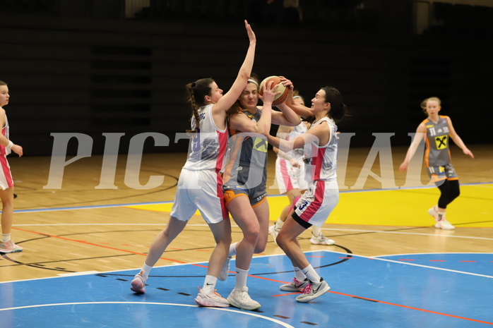 27.02.2022, Basketball Damen Superliga 2021/22, Grunddurchgang, 13.Runde,  
UBSC-DBBC Graz vs. BK Duchess