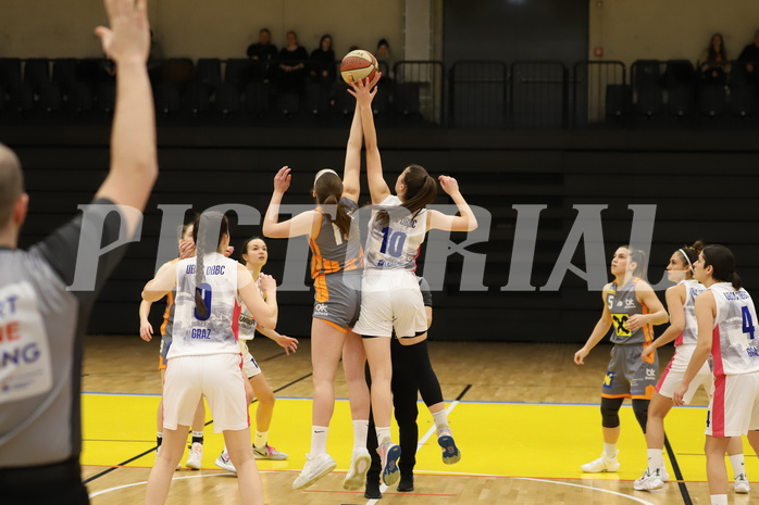 27.02.2022, Basketball Damen Superliga 2021/22, Grunddurchgang, 13.Runde,  
UBSC-DBBC Graz vs. BK Duchess