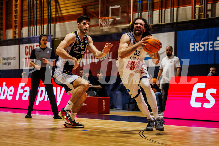 Basketball, win2day Basketball Superliga 2024/25, Grunddurchgang Runde 18, BBC Nord Dragonz, Gmunden Swans, Sead Hadzifejzovic (32)