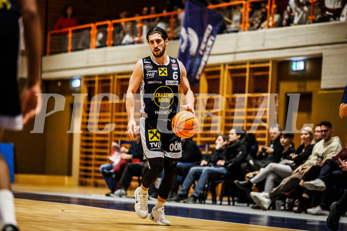 Basketball, win2day Basketball Superliga 2024/25, Grunddurchgang Runde 18, BBC Nord Dragonz, Gmunden Swans, Daniel Friedrich (6)