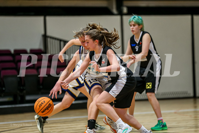25.01.2025 Österreichischer Basketballverband 2024/25, SLWU16 WAT 3 Capricorns vs DBK Steyrer Witch Cadets