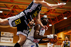 Basketball, win2day Basketball Superliga 2024/25, Grunddurchgang Runde 18, BBC Nord Dragonz, Gmunden Swans, Peter Turay (12)