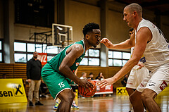 Basketball, Basketball Austria Cup 2021/22, Vorrunde, Mattersburg Rocks, Future Team Steiermark, William Emiohe (15)