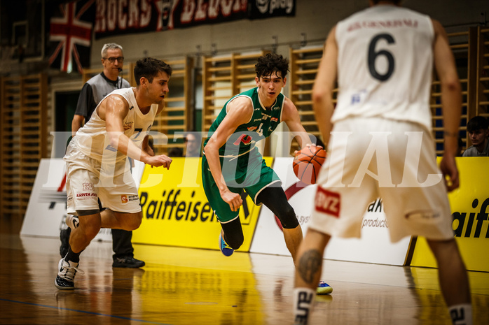 Basketball, Basketball Austria Cup 2021/22, Vorrunde, Mattersburg Rocks, Future Team Steiermark, Jonathan Wess (4)