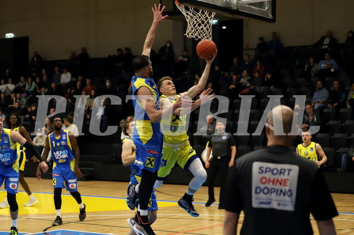 Basketball Superliga 2021/22, 1. Platzierungsrunde, UBSC Raiffeisen Graz vs. SKN St. Pölten Basketball 