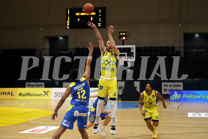 Basketball Superliga 2021/22, 1. Platzierungsrunde, UBSC Raiffeisen Graz vs. SKN St. Pölten Basketball 