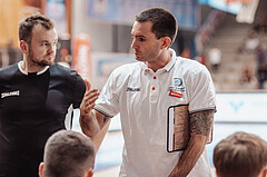 Basketball, Basketball Superliga 2023/24, Grundduchgang Runde 1., Oberwart Gunners, BBC Nord Dragonz, Felix Jambor (Coach)