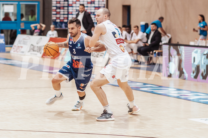 Basketball, Basketball Superliga 2023/24, Grundduchgang Runde 1., Oberwart Gunners, BBC Nord Dragonz, Petar Cosic (3), Sebastian K