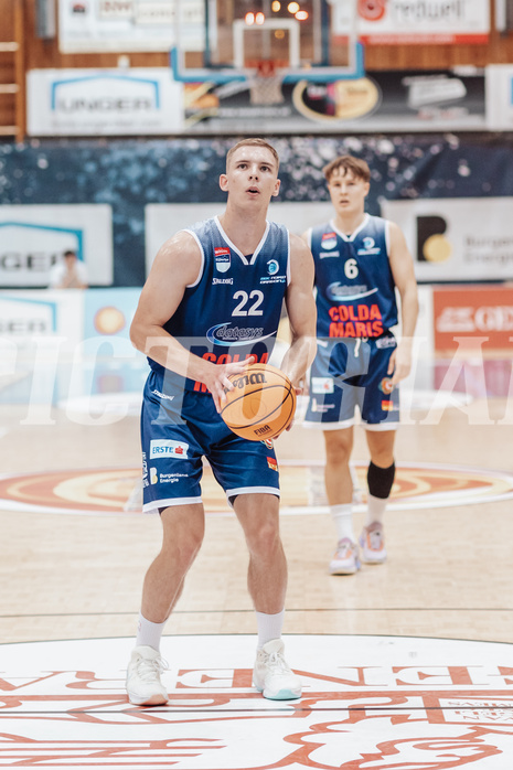 Basketball, Basketball Superliga 2023/24, Grundduchgang Runde 1., Oberwart Gunners, BBC Nord Dragonz, Filip Bjelanovic (22)