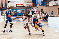 Basketball, Basketball Superliga 2023/24, Grundduchgang Runde 1., Oberwart Gunners, BBC Nord Dragonz, Tino Sebalj (13), James Graham (11), Petar Cosic (3)