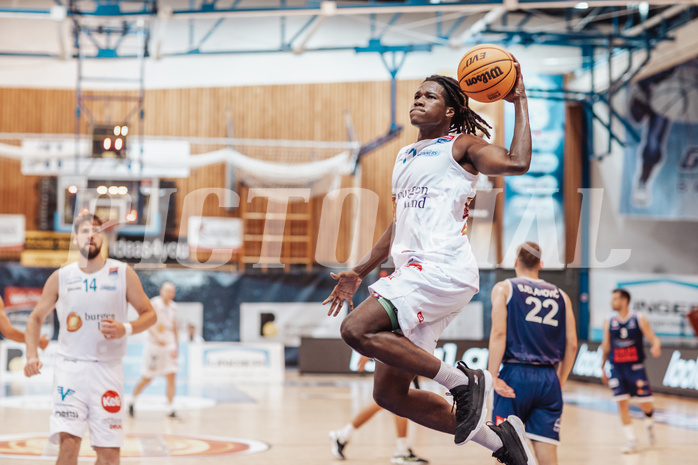 Basketball, Basketball Superliga 2023/24, Grundduchgang Runde 1., Oberwart Gunners, BBC Nord Dragonz, James Graham (11)
