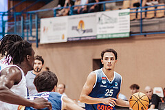 Basketball, Basketball Superliga 2023/24, Grundduchgang Runde 1., Oberwart Gunners, BBC Nord Dragonz, Lukas Hahn (25)