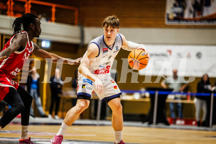 Basketball, win2day Basketball Superliga 2024/25, Grunddurchgang Runde 21
, BBC Nord Dragonz, BC Vienna, Valentin Pasterk (6)