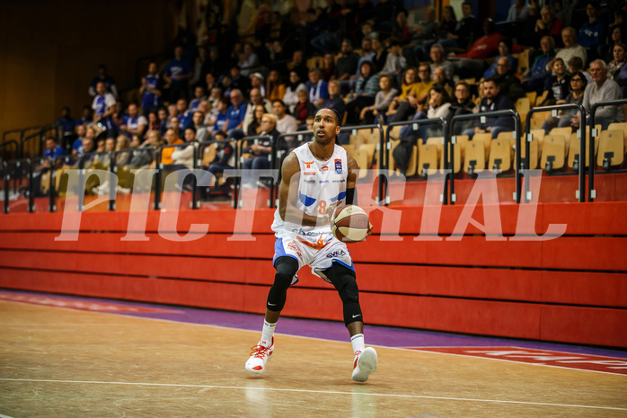 Basketball, Admiral Basketball Superliga 2019/20, Grunddurchgang 10.Runde, Kapfenberg Bulls, Oberwart Gunners, Eric McClellan (8)
