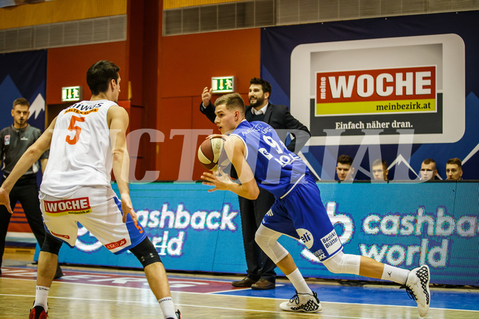 Basketball, Admiral Basketball Superliga 2019/20, Grunddurchgang 10.Runde, Kapfenberg Bulls, Oberwart Gunners, Edi Patekar (9)
