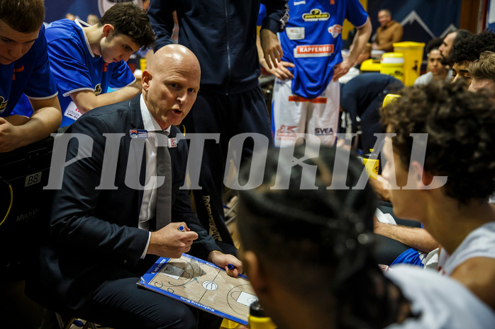 Basketball, Admiral Basketball Superliga 2019/20, Grunddurchgang 10.Runde, Kapfenberg Bulls, Oberwart Gunners, Mike Coffin (Head Coach)