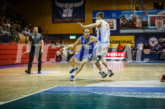 Basketball, Admiral Basketball Superliga 2019/20, Grunddurchgang 10.Runde, Kapfenberg Bulls, Oberwart Gunners, Sebastian Käferle (7)