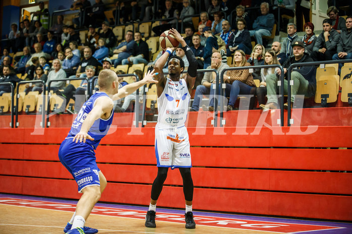 Basketball, Admiral Basketball Superliga 2019/20, Grunddurchgang 10.Runde, Kapfenberg Bulls, Oberwart Gunners, Willie Atwood (7)