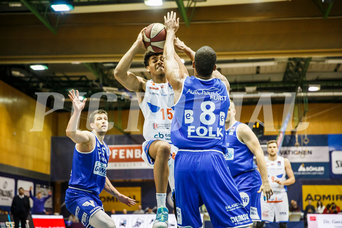 Basketball, Admiral Basketball Superliga 2019/20, Grunddurchgang 10.Runde, Kapfenberg Bulls, Oberwart Gunners, Jeremy Jones (15)