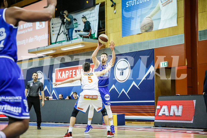 Basketball, Admiral Basketball Superliga 2019/20, Grunddurchgang 10.Runde, Kapfenberg Bulls, Oberwart Gunners, Andrius Mikutis (5)