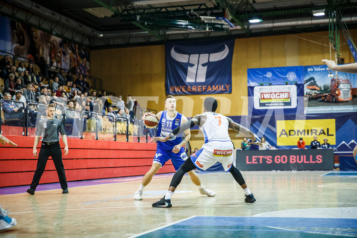 Basketball, Admiral Basketball Superliga 2019/20, Grunddurchgang 10.Runde, Kapfenberg Bulls, Oberwart Gunners, Saimon Sutt (11)