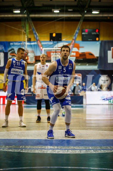 Basketball, Admiral Basketball Superliga 2019/20, Grunddurchgang 10.Runde, Kapfenberg Bulls, Oberwart Gunners, Andrius Mikutis (5)