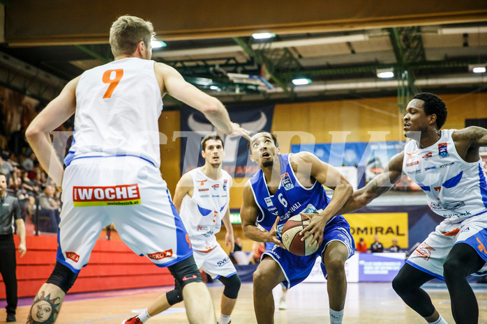 Basketball, Admiral Basketball Superliga 2019/20, Grunddurchgang 10.Runde, Kapfenberg Bulls, Oberwart Gunners, Lawrence Alexander (6)