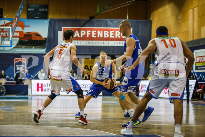 Basketball, Admiral Basketball Superliga 2019/20, Grunddurchgang 10.Runde, Kapfenberg Bulls, Oberwart Gunners, Sebastian Käferle (7)