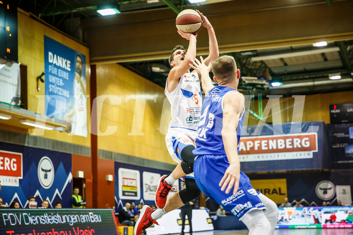 Basketball, Admiral Basketball Superliga 2019/20, Grunddurchgang 10.Runde, Kapfenberg Bulls, Oberwart Gunners, Bogic Vujosevic (5)