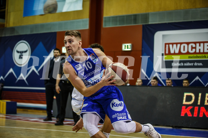 Basketball, Admiral Basketball Superliga 2019/20, Grunddurchgang 10.Runde, Kapfenberg Bulls, Oberwart Gunners, Georg Wolf (10)