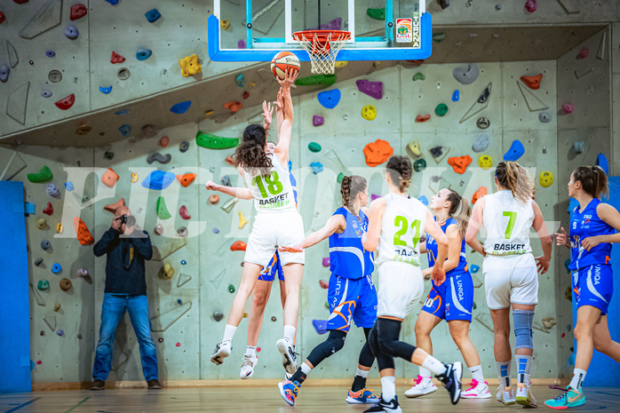Basketball Basketball Damen Superliga 2021/22, Grunddurchgang 13.Runde Basket Flames vs. DBB LZ Oberösterreich
