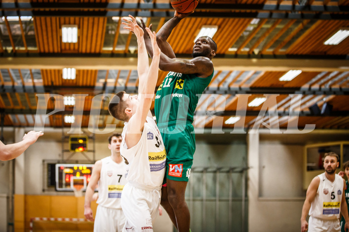 Basketball, Basketball Zweite Liga, Grunddurchgang 15.Runde, Mattersburg Rocks, Dornbirn Lions, Thimothée Troussel (11)