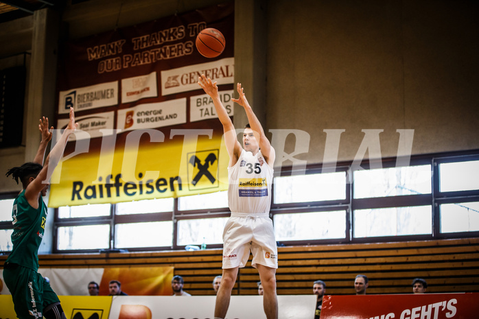 Basketball, Basketball Zweite Liga, Grunddurchgang 15.Runde, Mattersburg Rocks, Dornbirn Lions, Ivan Begic (35)