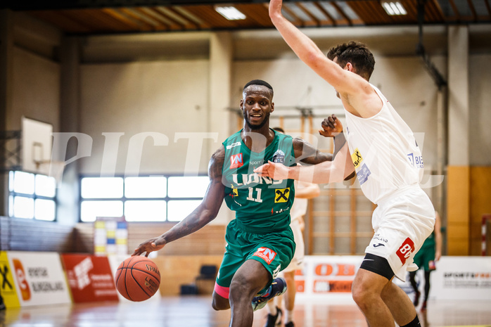 Basketball, Basketball Zweite Liga, Grunddurchgang 15.Runde, Mattersburg Rocks, Dornbirn Lions, Thimothée Troussel (11)