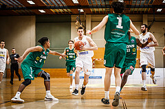 Basketball, Basketball Zweite Liga, Grunddurchgang 15.Runde, Mattersburg Rocks, Dornbirn Lions, Ivan Begic (35)