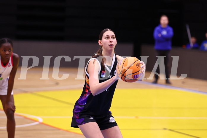 02.03.2025, Graz, Raiffeisen Sportpark, Basketball Damen Superliga 2024/25, Grunddurchgang, 14.Runde, UBSC-DBBC Graz - Vienna United,  
