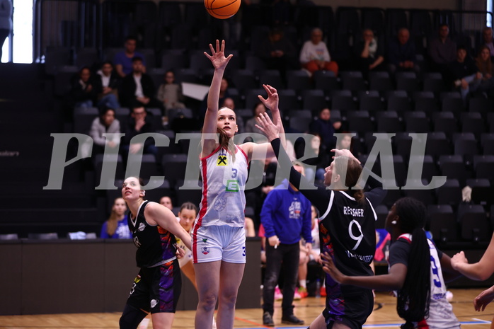 02.03.2025, Graz, Raiffeisen Sportpark, Basketball Damen Superliga 2024/25, Grunddurchgang, 14.Runde, UBSC-DBBC Graz - Vienna United,  