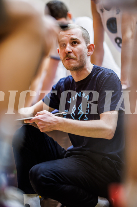Basketball, Basketball Zweite Liga 2024/25, Grunddurchgang 21.Runde, Vienna Timberwolves, Kufstein Towers, Justin Schlünken (Head Coach)