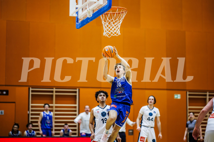 Basketball, Basketball Zweite Liga 2024/25, Grunddurchgang 21.Runde, Vienna Timberwolves, Kufstein Towers, Felix Erath (55)