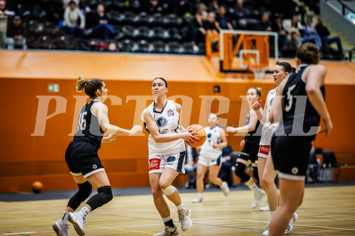 Basketball, Win2Day Basketball Damen Superliga 2024/25, Grunddurchgang 14.Runde, Vienna Timberwolves, Basket Flames, Sophie Kunert (16)