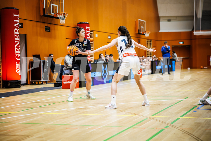 Basketball, Win2Day Basketball Damen Superliga 2024/25, Grunddurchgang 14.Runde, Vienna Timberwolves, Basket Flames, Valentina Mraulak (21)