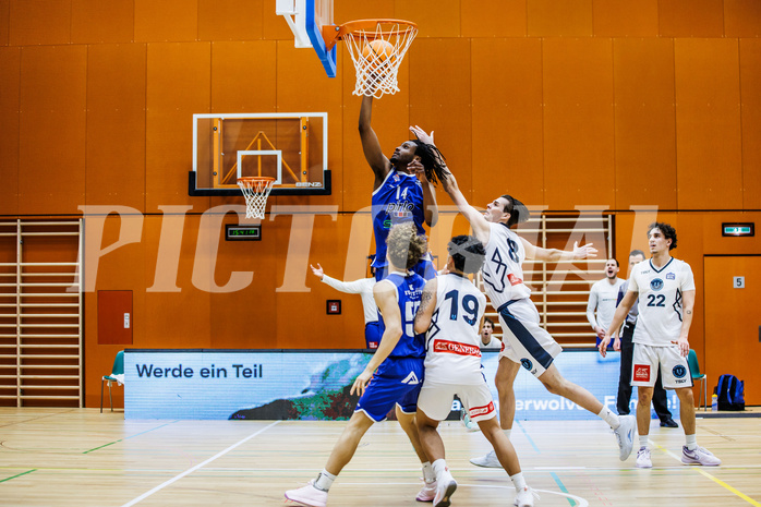 Basketball, Basketball Zweite Liga 2024/25, Grunddurchgang 21.Runde, Vienna Timberwolves, Kufstein Towers, Arthur Noba (14)