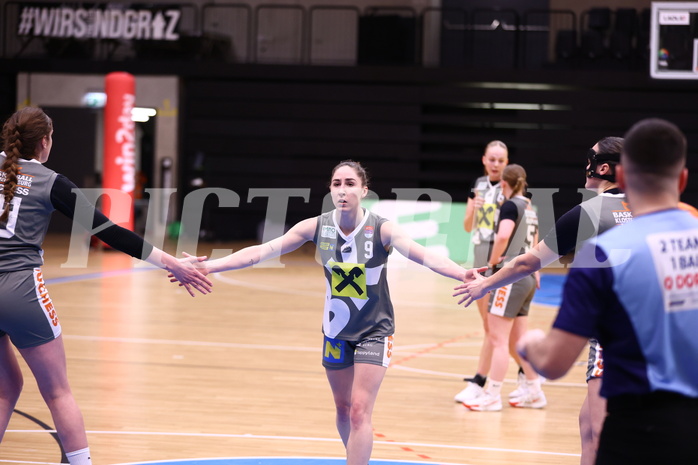 02.03.2025, Graz, Raiffeisen Sportpark, Basketball Damen Superliga 2024/25, Grunddurchgang, 14.Runde, UBI Graz vs. Klosterneuburg Duchess,  