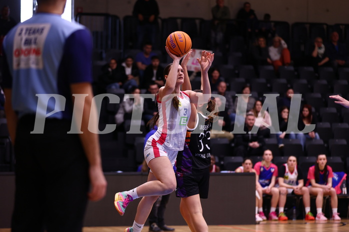 02.03.2025, Graz, Raiffeisen Sportpark, Basketball Damen Superliga 2024/25, Grunddurchgang, 14.Runde, UBSC-DBBC Graz - Vienna United,  