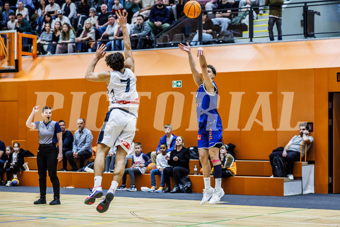 Basketball, Basketball Zweite Liga 2024/25, Grunddurchgang 21.Runde, Vienna Timberwolves, Kufstein Towers, Patrick Fister (67)