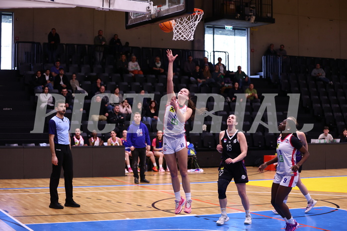 02.03.2025, Graz, Raiffeisen Sportpark, Basketball Damen Superliga 2024/25, Grunddurchgang, 14.Runde, UBSC-DBBC Graz - Vienna United,  