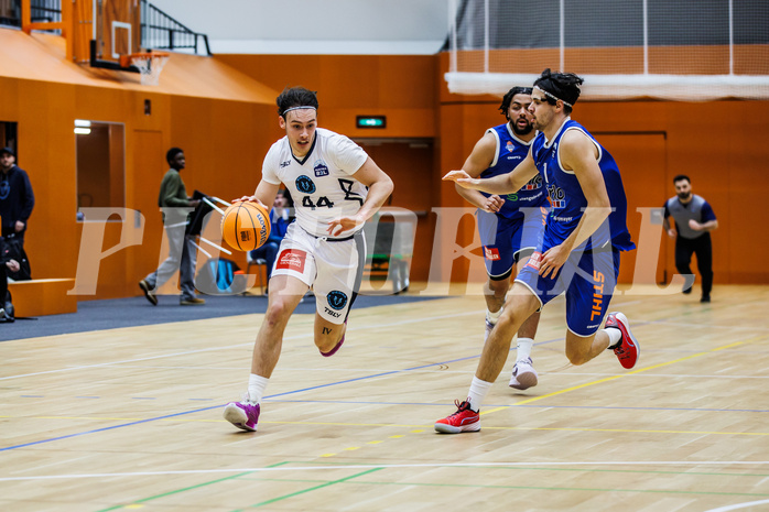 Basketball, Basketball Zweite Liga 2024/25, Grunddurchgang 21.Runde, Vienna Timberwolves, Kufstein Towers, Ivor Kuresevic (44)
