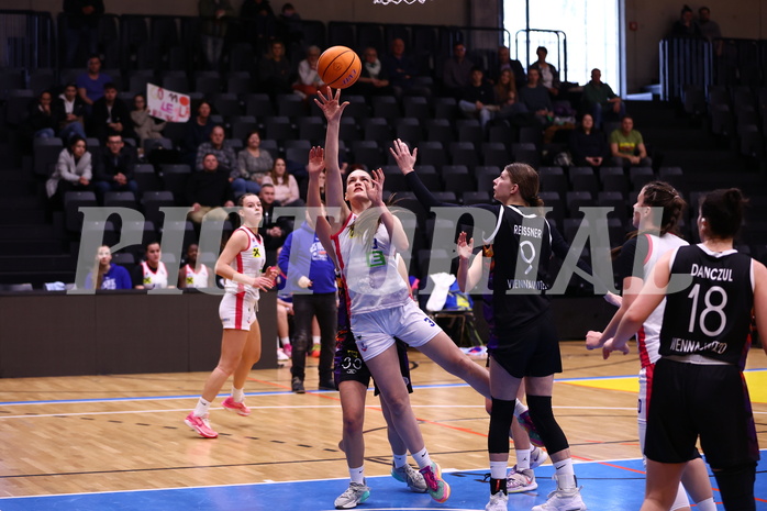 02.03.2025, Graz, Raiffeisen Sportpark, Basketball Damen Superliga 2024/25, Grunddurchgang, 14.Runde, UBSC-DBBC Graz - Vienna United,  
