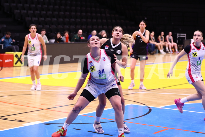 02.03.2025, Graz, Raiffeisen Sportpark, Basketball Damen Superliga 2024/25, Grunddurchgang, 14.Runde, UBSC-DBBC Graz - Vienna United,  